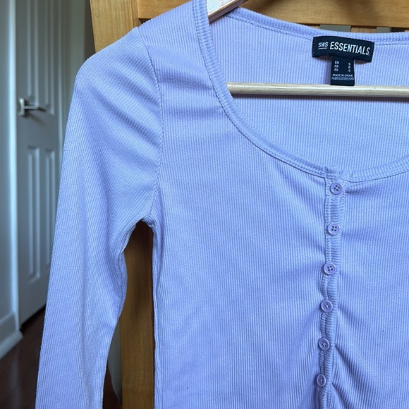 Long sleeve crop top - Picture 2 of 3